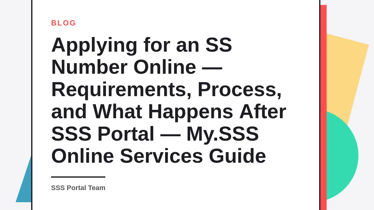 Applying for an SS Number Online — Requirements, Process, and What Happens After